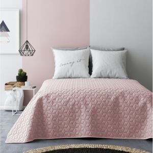 Přehoz na postel NEXT Bloggy pink & Light grey 220x240 cm (přehoz na postel)