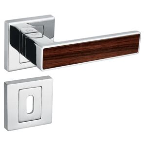 Infinity Line Concept 700 chrom/ořech - klika ke dveřím - pro dózický klíč