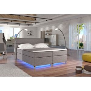 Čalouněná postel BASILIO, bez LED, 160x200, sawana21