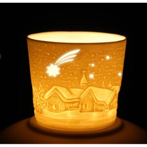 Porcelánový svícen na votivní svíčku Kometa