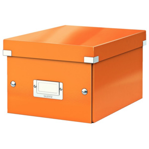 Krabice CLICK & STORE WOW malá archivační, oranžová