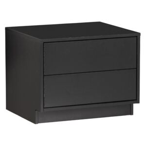Hoorns Černý borovicový TV stolek Frederica 50 x 39,5 cm