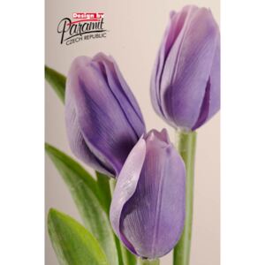 Paramit Umělý tulipán fialovo-bílý