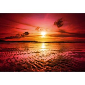 Postershop Fototapeta: Západ slunce na pláži (4) - 184x254 cm