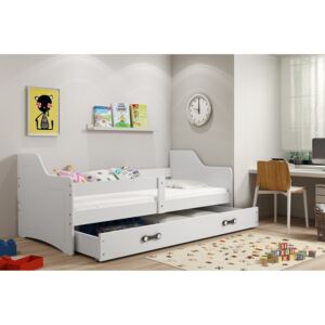 Dětská postel SOFIX 1 80x160 cm, bílá/bílá Pěnová matrace