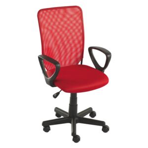 Carryhome Otočná Židle červená, černá 54x90,5-102,5x54