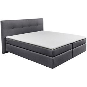 Carryhome Postel Boxspring, 180 X 200, Textilie, Antracitová