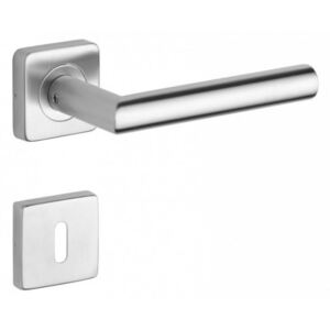 Dveřní kování ROSTEX VIGO/H (NEREZ MAT) - BB klika-klika otvor pro obyčejný klíč/Nerez mat