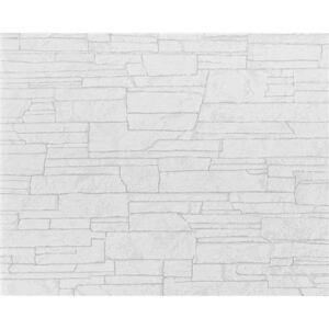 Vliesové tapety na zeď Suprofil 50805, kamenný obklad - bílý, rozměr 10,05 m x 0,53 m, MARBURG