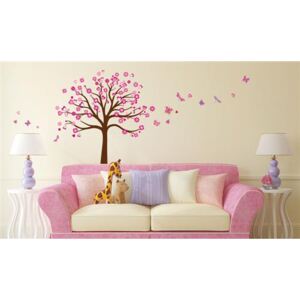 Samolepky na zeď strom růžový WS090, rozměr 50 x 70 cm, IMPOL TRADE