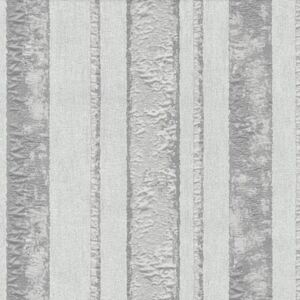 Vliesové tapety na zeď Studio Line 02424-10, pruhy bílo-stříbrné, rozměr 10,05 m x 0,53 m, P+S International