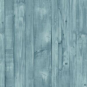 Vliesové tapety na zeď Origin 42104-60, dřevěné prkna zeleno-modré, rozměr 10,05 m x 0,53 m, P+S International