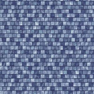 Vliesové tapety na zeď Origin 42103-10, mozaika modrá, rozměr 10,05 m x 0,53 m, P+S International