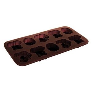 BANQUET Formičky na čokoládu silikonové CULINARIA Brown 20,3 x 10,6 cm, zvířátka
