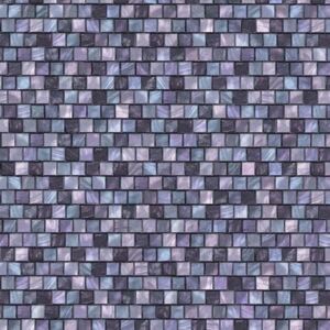 Vliesové tapety na zeď Origin 42103-20, mozaika fialová, rozměr 10,05 m x 0,53 m, P+S International
