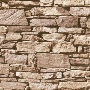 Vliesové tapety na zeď Roll in Stones J45708, štípaný kámen hnědý, rozměr 10,05 m x 0,53 m, Ugépa