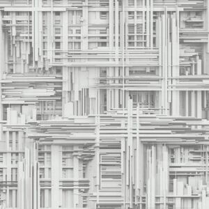 Vliesové tapety na zeď Times 42098-10, 3D modern bílo-šedé, rozměr 10,05 m x 0,53 m, P+S International