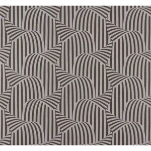 Vliesové tapety na zeď NENA 57255, 3D moderní vzor stříbrno-hnědý, rozměr 10,05 m x 0,53 m, MARBURG