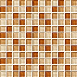Maxwhite ASHS224 Mozaika skleněná hnědá mix 29,7x29,7cm