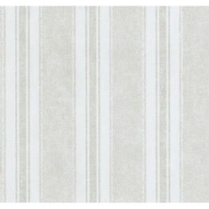 Vliesové tapety na zeď Graziosa 42117-40, pruhy hnědo-bílé, rozměr 10,05 m x 0,53 m, P+S International