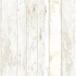 Vliesové tapety na zeď Exposed PE-10-03-0, dřevěná prkna s bílou patinou, rozměr 10,05 m x 0,53 m, Grandeco