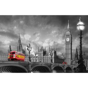 Fototapeta Bus on Westminster Bridge, rozměr 175 cm x 115 cm, fototapety W+G 697