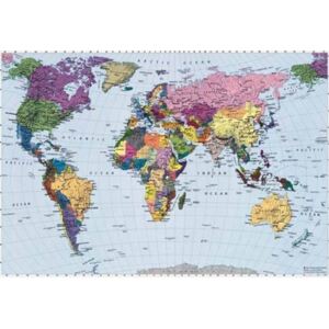 Fototapeta World Map, rozměr 270 cm x 188 cm, fototapety KOMAR 4-050