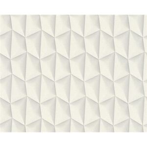 Vliesové tapety na zeď Harmony Mac Stopa 327081, 3D vzor šedý, rozměr 10,05 m x 0,53 m, A.S.Création