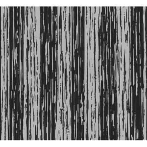 Vliesové tapety na zeď Opal 02495-20, žíhané pruhy šedo-černé, rozměr 10,05 m x 0,53 m, P+S International