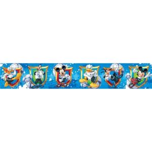 Bordura samolepící Mickey Mouse, Donald, Goofy BDD-5-088-10, rozměr 5 m x 10,6 cm, dětská bordura 5508810, IMPOL TRADE