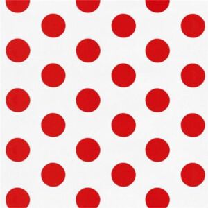 Tapety na zeď Die Maus 05213-40, červené puntíky, rozměr 10,05 m x 0,53 m, P+S International