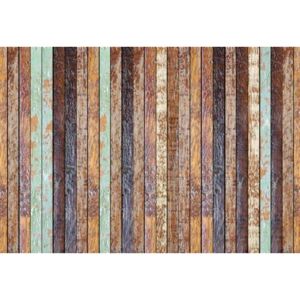 Vliesové fototapety, rozměr 368 cm x 254 cm, vintage dřevěná stěna, W+G 5192-4V-1
