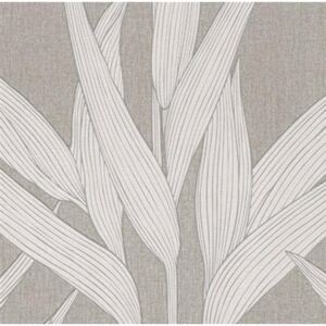 Vliesové tapety na zeď Hygge 36123-3, bambusové listy krémové, rozměr 10,05 m x 0,53 m, A.S.Création
