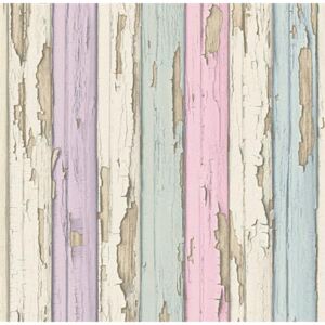 Vliesové tapety na zeď 95883-2, stará dřevěná prkna barevná, rozměr 10,05 m x 0,53 m, Grandeco
