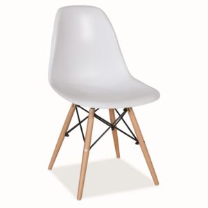 Jídelní židle v bílé barvě KN166