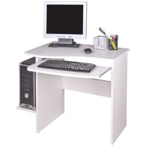 PC stůl ve stylovém moderním provedení bílá MELICHAR
