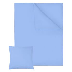 Tectake 401930 2 ložní povlečení bavlna 200x135cm - modrá