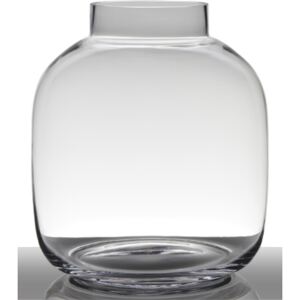 Skleněná váza Hakbijl Glass čirá 29x26cm