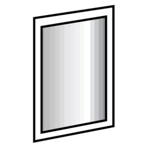Zrcadlo 47x115 cm v dekoru dub bílý typ 919 KN131