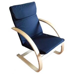 Pohodlné relaxační křeslo v modré barvě F190
