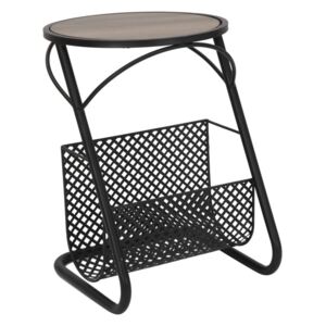 Kulatý konferenční stolek Mauro Ferretti Parko 35x50 cm, černá/hnědá