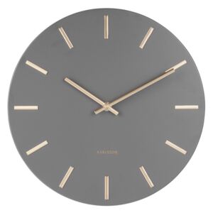 Karlsson KA5716GR Designové nástěnné hodiny, 45 cm