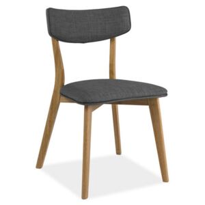 Jídelní židle s čalouněním v šedé barvě KN371
