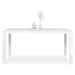 Jídelní stůl 160x80 cm v bílé matné barvě DO185