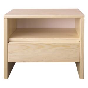 Dřevěný noční stolek se zásuvkou typ NS121 KN095