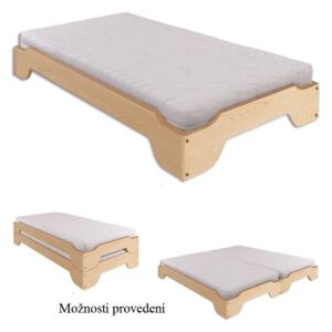 Dřevěná klasická postel o šířce 90 cm typ KL138 KN095