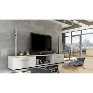 Moderní televizní stolek v barevném provedení matné bílé KN107