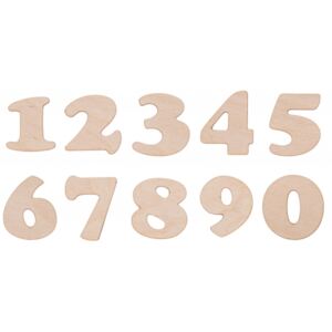 Bart Dřevěná ozdoba - čísla (1ks) 5x5