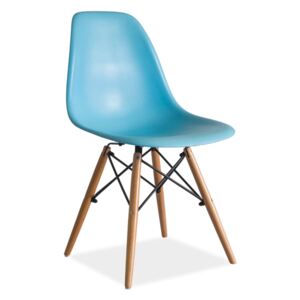 Jídelní židle - ENZO, různé barvy na výběr Sedák: modrý (plast)