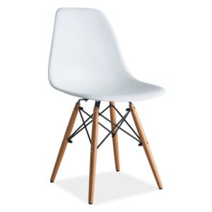 Jídelní židle - ENZO, různé barvy na výběr Sedák: bílý (plast)